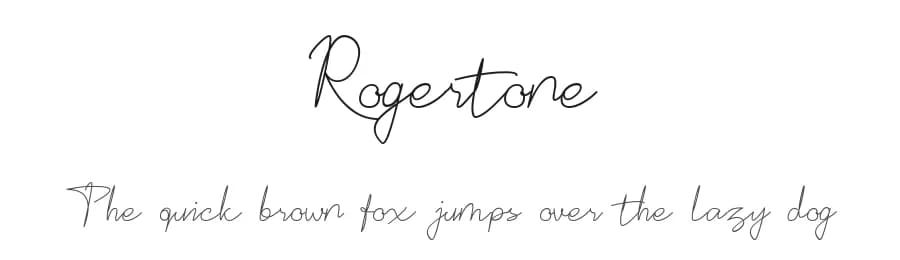 Rogertone by UI Creative — Script Handwritten Font