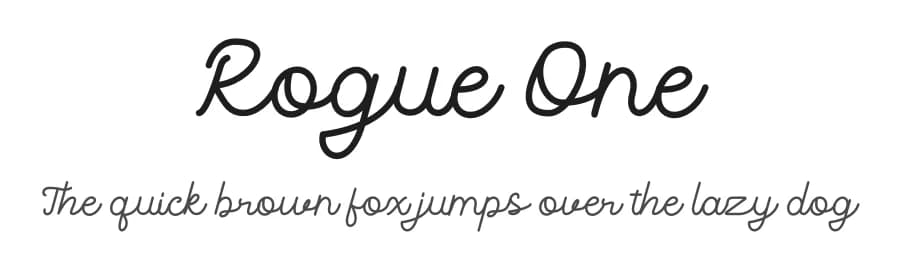 Rogue One by Attype Studio — Script Handwritten Font