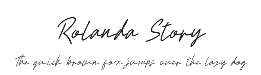 Rolanda Story by Letterena Studios — Script Handwritten Font