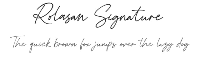 Rolasan Signature by Zuzulgo Studio — Script Handwritten Font