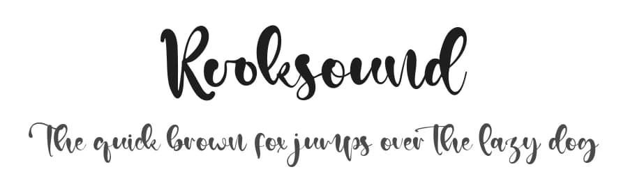 Rooksound by Vztype Studio — Script Handwritten Font