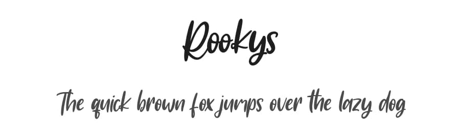 Rookys by Maulana Creative — Script Handwritten Font