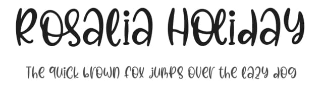 Rosalia Holiday by Afika Studio — Script Handwritten Font