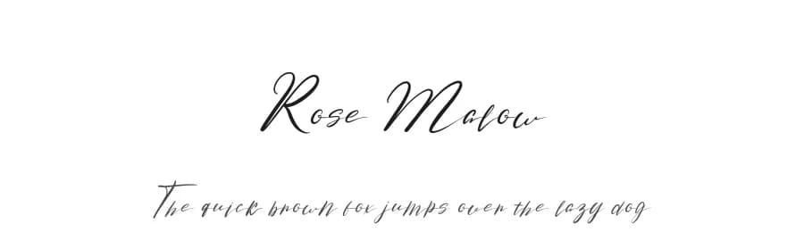 Rose Malow by Attype Studio — Script Handwritten Font