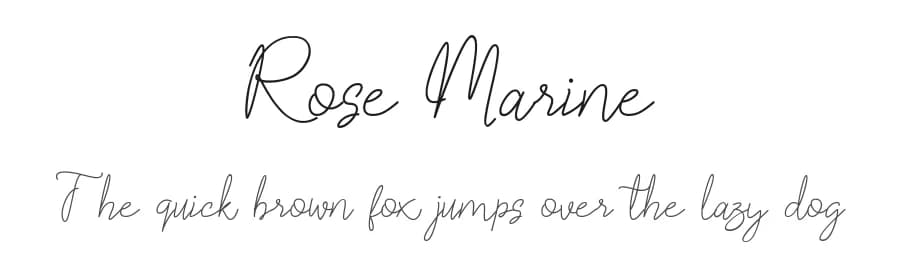 Rose Marine by UI Creative — Script Handwritten Font