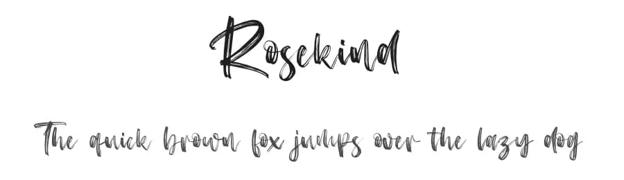 Rosekind by Vz Type — Script Handwritten Font