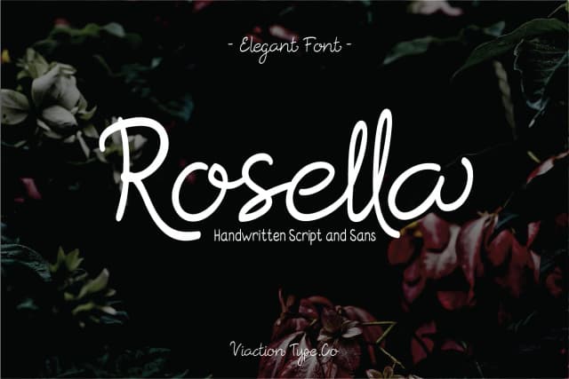 Rosella Font by Viaction Type.Co — Script Handwritten Font