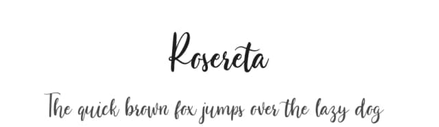 Rosereta by Almarkhatype — Script Handwritten Font