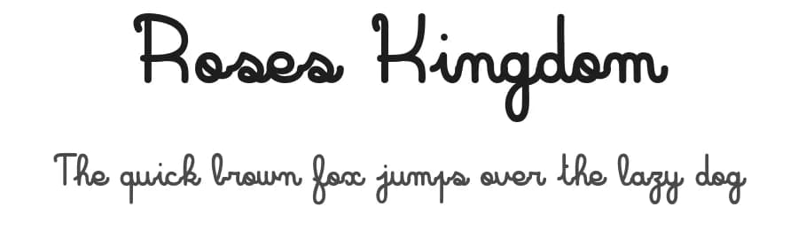 Roses Kingdom by dcoxy - Greg Medina — Script Handwritten Font