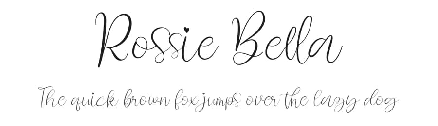 Rossie Bella by Perspectype Studio - Letterena.com — Script Handwritten Font