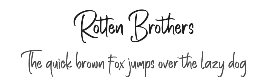 Rotten Brothers by Bluestype Studio — Script Handwritten Font