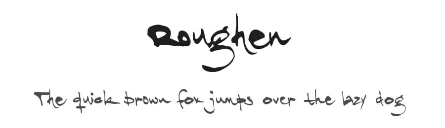 Roughen by Måns Grebäck — Script Handwritten Font
