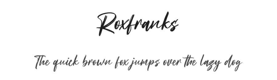 Roxfranks by Maulana Creative — Script Handwritten Font