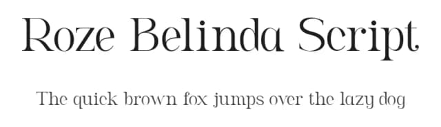 Roze Belinda Script by Sign Studio — Script Handwritten Font