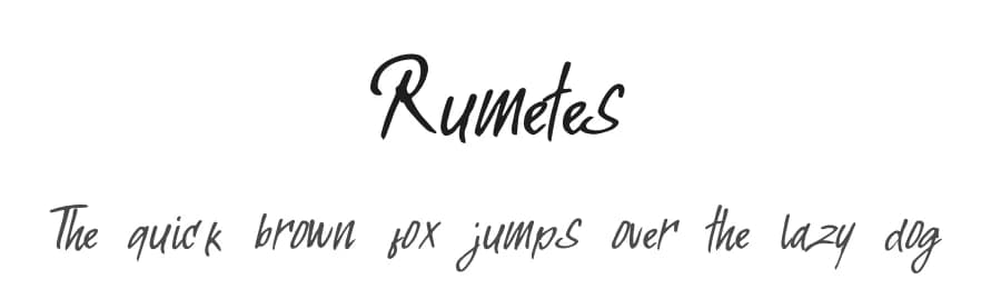 Rumetes by Haksen Studio — Script Handwritten Font
