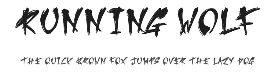 Running Wolf by Seneka Grafika — Script Handwritten Font
