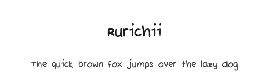 Rurichii by Rundi Ruan — Script Handwritten Font