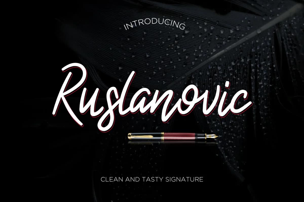 Ruslanovic Font by Kang1993 — Script Handwritten Font