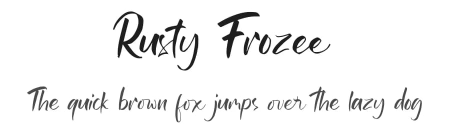 Rusty Frozee by Azcreative Studio — Script Handwritten Font