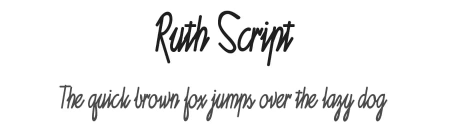 Ruth Script by Vic Fieger β Script Handwritten Font