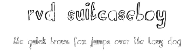 RvD Suitcaseboy by Rich.vom.Dorf. — Script Handwritten Font