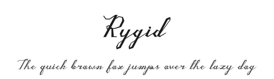 Rygid by PutraCetol Studio — Script Handwritten Font