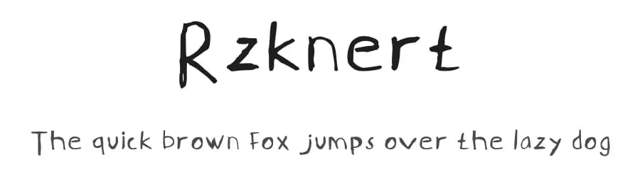 Rzknert by Fai Razak β Script Handwritten Font