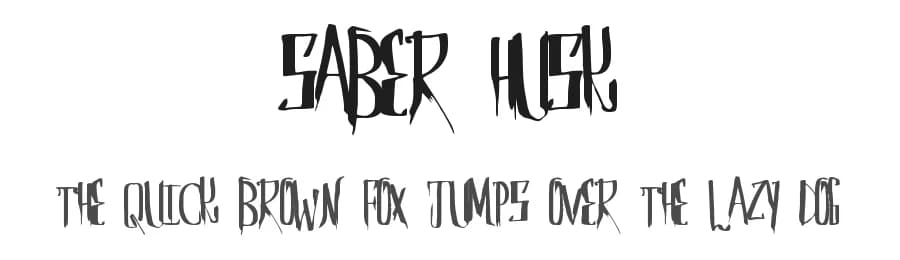 Saber Husk by Xerographer Fonts — Script Handwritten Font