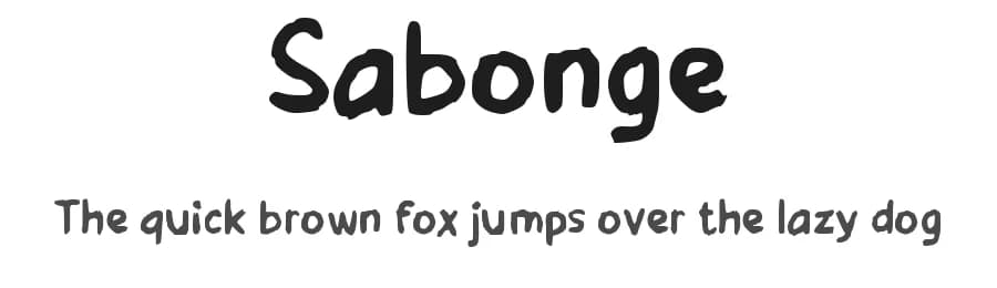 Sabonge by wepfont.com — Script Handwritten Font