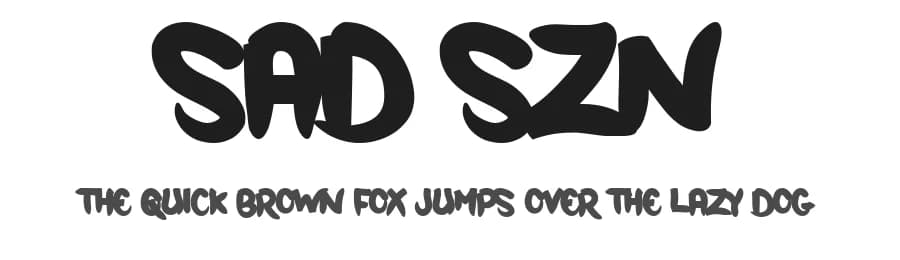 Sad Szn by Murder Fonts — Script Handwritten Font