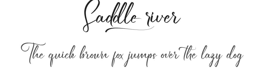 Saddle River by RaisProject — Script Handwritten Font