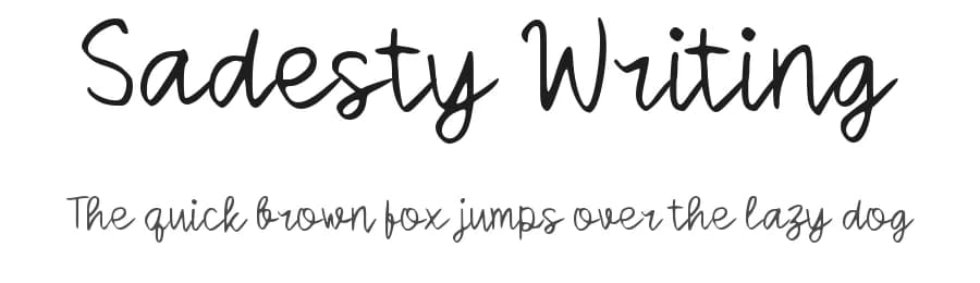 Sadesty Writing by wepfont.com — Script Handwritten Font