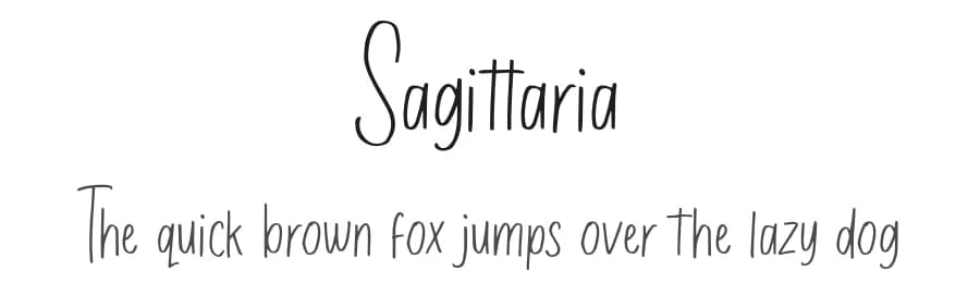 Sagittaria by InspiraType — Script Handwritten Font