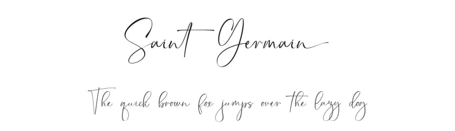 Saint Germain by Fikryal studio — Script Handwritten Font