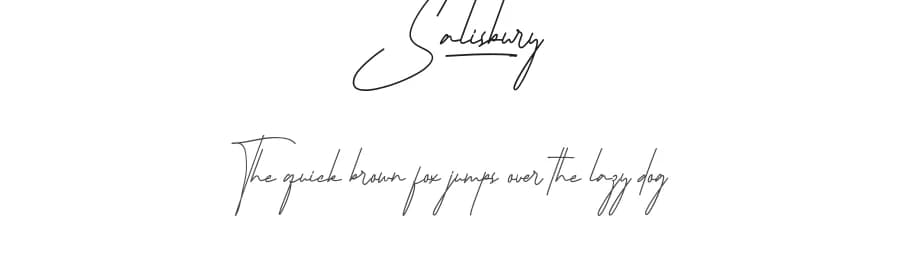 Salisbury by Edric Studio — Script Handwritten Font