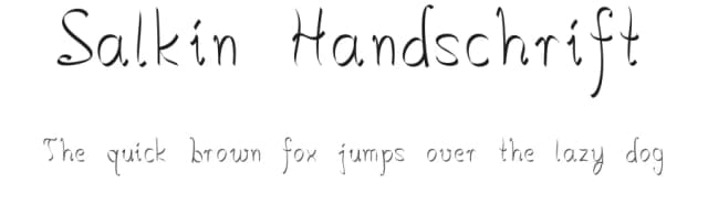 Salkin Handschrift by Salkin-Typographie — Script Handwritten Font