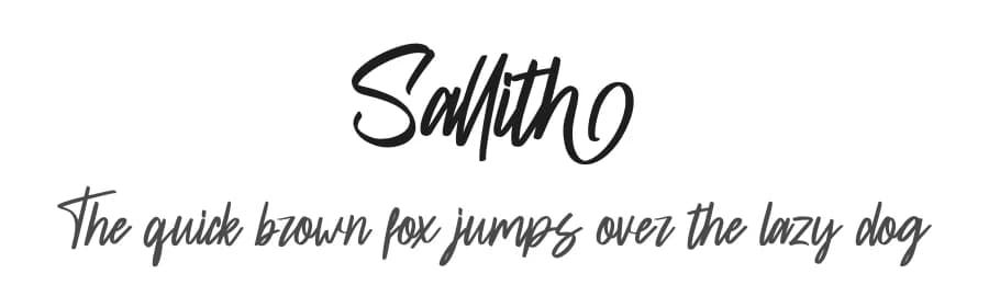 Sallith by Skiiller Studio — Script Handwritten Font