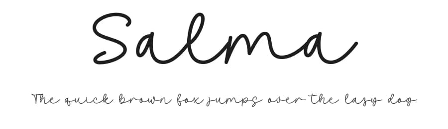 Salma by Wahyu Studio — Script Handwritten Font