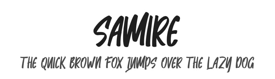 Samire by Skiiller Studio — Script Handwritten Font