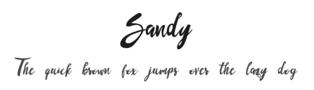 Sandy by Font Bundles — Script Handwritten Font