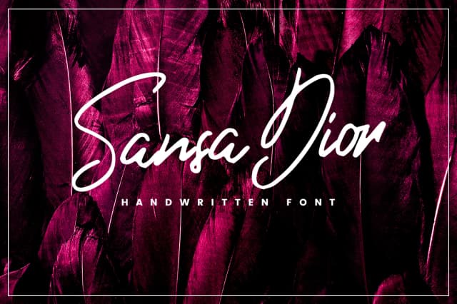 Sansa Dior Font by Hindia Studio — Script Handwritten Font