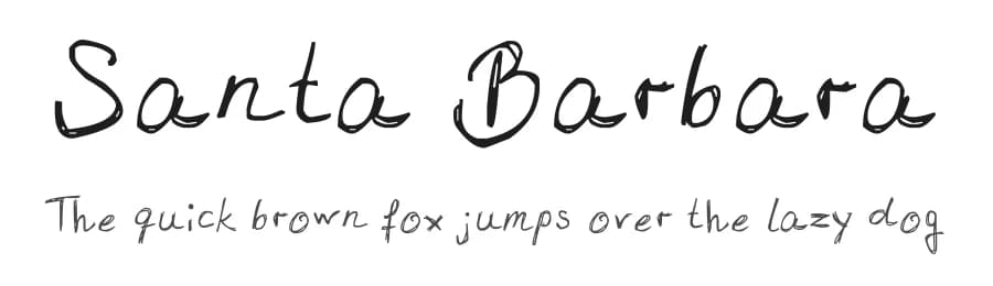 Santa Barbara by FontPanda — Script Handwritten Font