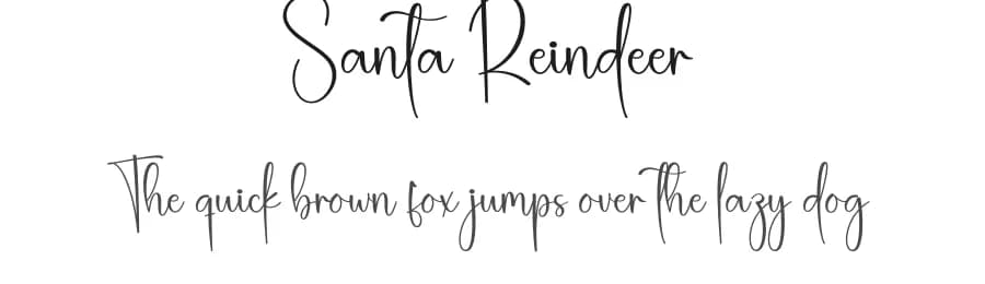 Santa Reindeer by Scratchones — Script Handwritten Font