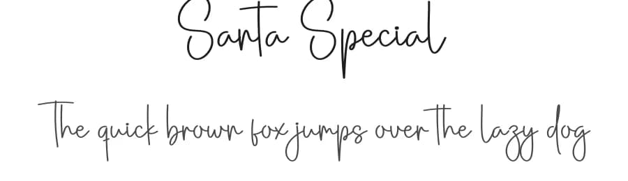 Santa Special by Scratchones — Script Handwritten Font