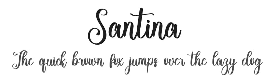 Santina by FreshtypeINK — Script Handwritten Font