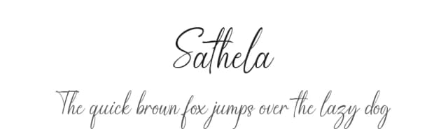 Sathela by Mytype Studio — Script Handwritten Font