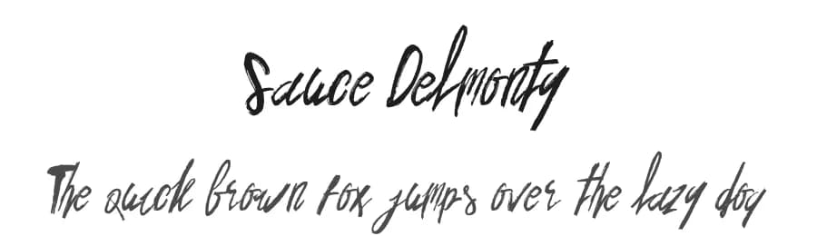 Sauce Delmonty by dancubs — Script Handwritten Font