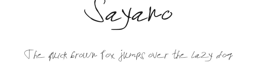 Sayano by Gfonts — Script Handwritten Font
