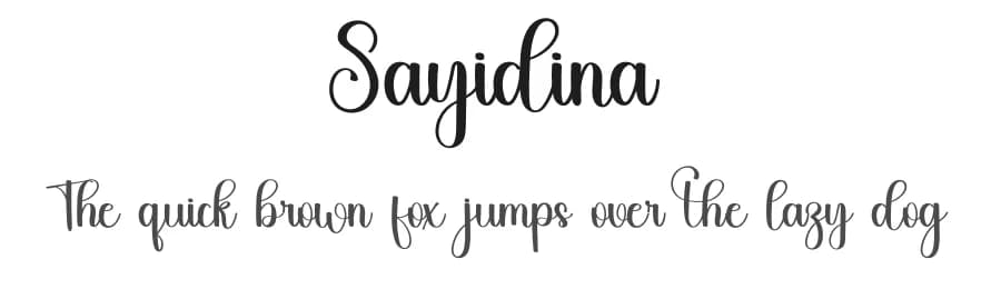 Sayidina by FreshtypeINK — Script Handwritten Font