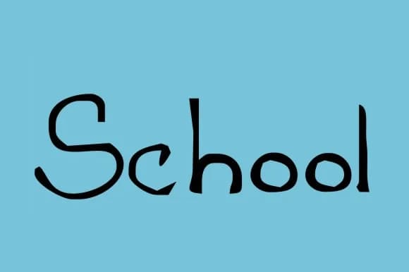 School Font by Gustavo Lucero β Script Handwritten Font